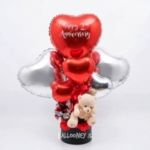 hadiah custom rangkaian balon bunga jakarta tangerang
