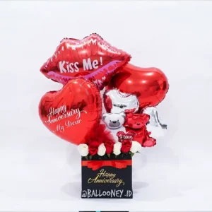 hadiah custom rangkaian balon bunga jakarta tangerang
