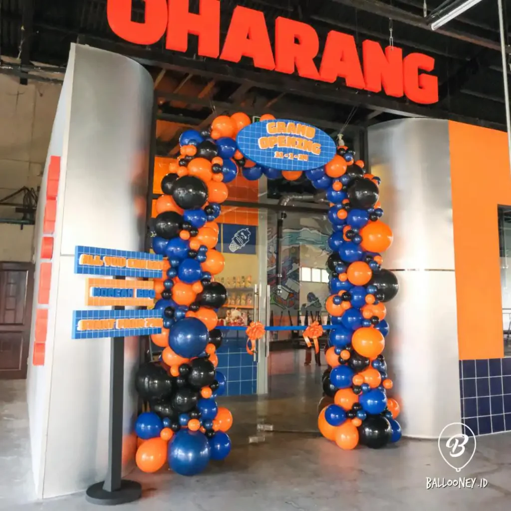 balon gate untuk acara grand opening toko