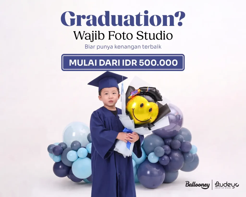 dekorasi balon graduation dan fotostudio jakarta