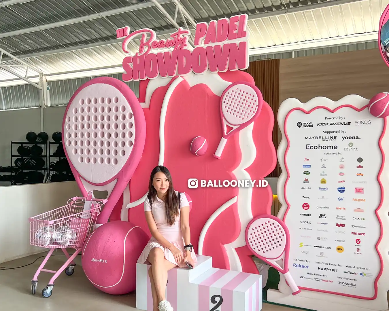 dekorasi backdrop untuk acara padel