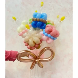 balon twisting bentuk bunga untuk ulang tahun