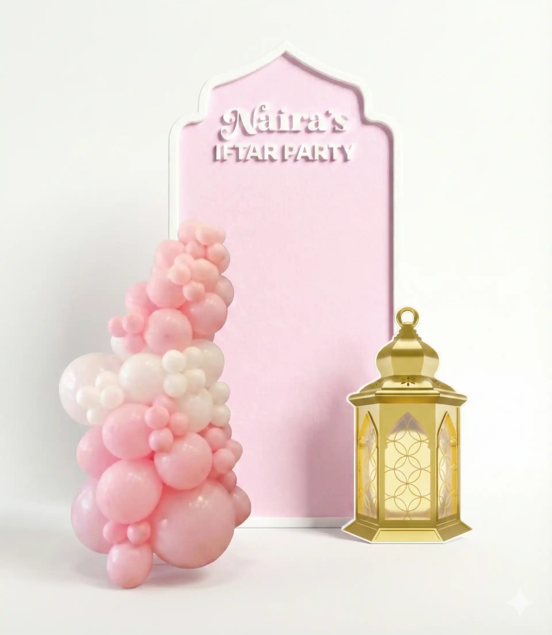 backdrop yang cocok untuk acara buka bareng puasa di bulan lebaran