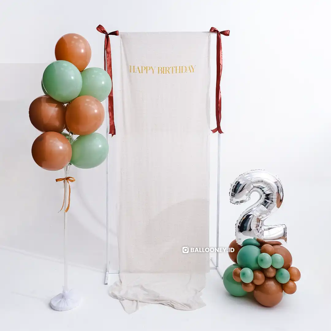 Balloon Set Printed Fabric Backdrop - Image 2