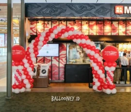 gapura balon gate untuk acara grand opening toko
