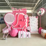 backdrop dekorasi padel